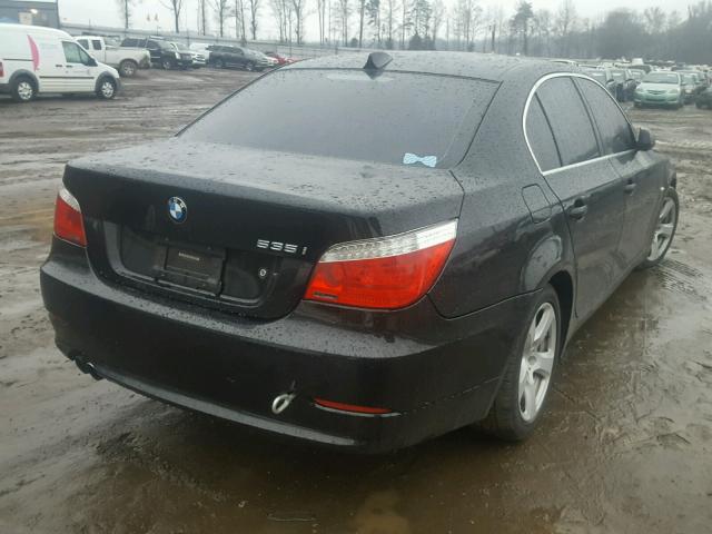 WBANW135X8CZ77803 - 2008 BMW 535 I BLACK photo 4