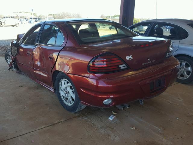 1G2NF52F43C159047 - 2003 PONTIAC GRAND AM S 栗色 照片 3