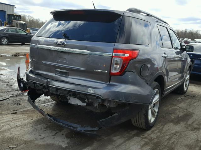 1FM5K7F83EGA91099 - 2014 FORD EXPLORER L GRAY photo 4