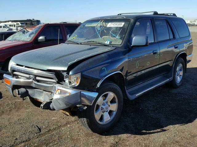 JT3GN86RXT0014954 - 1996 TOYOTA 4RUNNER SR GREEN photo 2