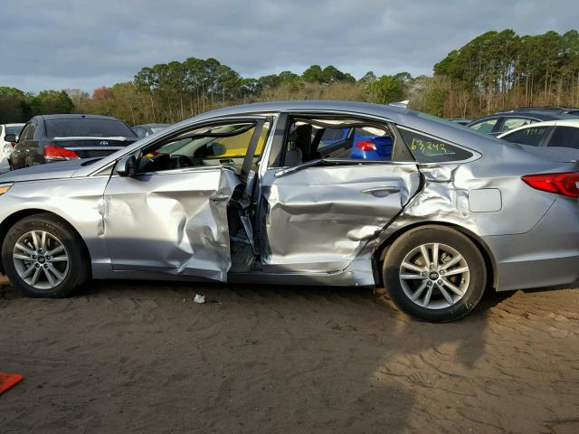 5NPE24AF6FH222791 - 2015 HYUNDAI SONATA SE BLUE photo 9