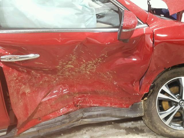 JN8AT2MVXHW257256 - 2017 NISSAN ROGUE S RED photo 9