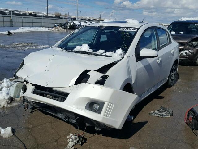 3N1AB6AP2CL775164 - 2012 NISSAN SENTRA 2.0 WHITE photo 2