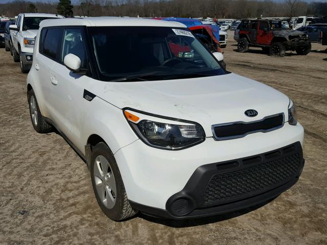 KNDJN2A24E7067829 - 2014 KIA SOUL WHITE photo 1