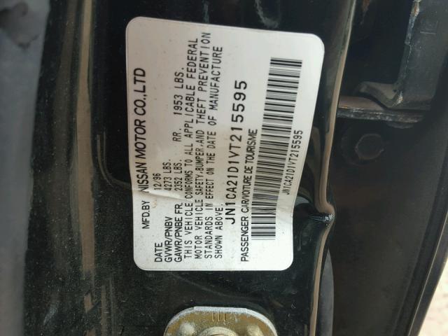 JN1CA21D1VT215595 - 1997 NISSAN MAXIMA GLE GREEN photo 10