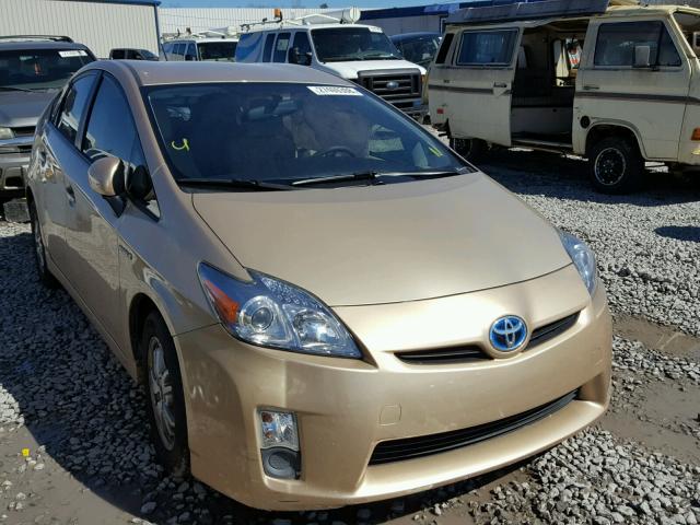 JTDKN3DU7A1027569 - 2010 TOYOTA PRIUS BEIGE photo 1