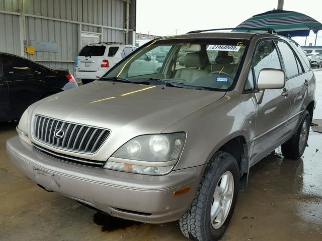 JT6HF10U8Y0111246 - 2000 LEXUS RX 300 TAN photo 2