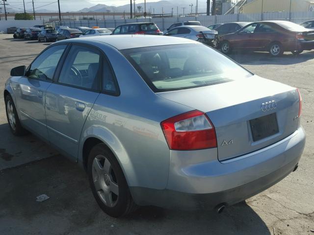 WAUJC68E44A054428 - 2004 AUDI A4 1.8T BLUE photo 3