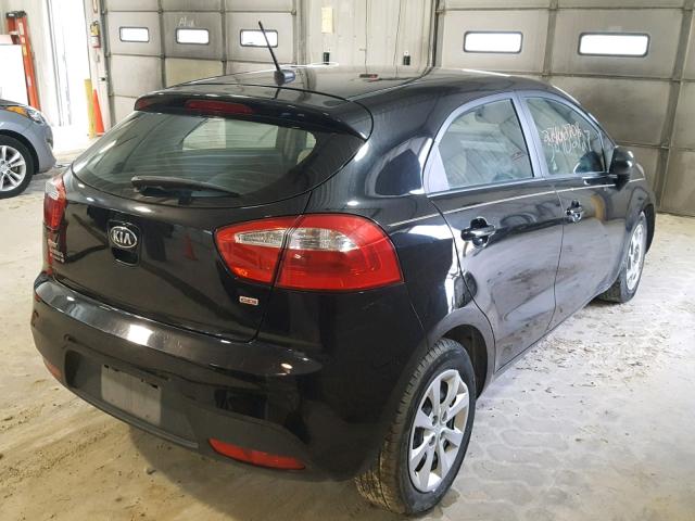 KNADM5A33D6301003 - 2013 KIA RIO LX Սև լուսանկար 4