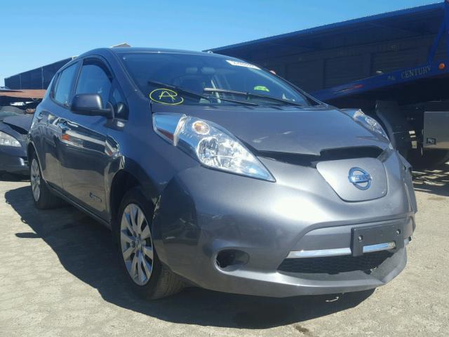 1N4BZ0CP6HC306448 - 2017 NISSAN LEAF S GRAY photo 1