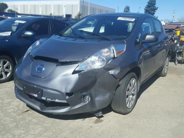 1N4BZ0CP6HC306448 - 2017 NISSAN LEAF S GRAY photo 2