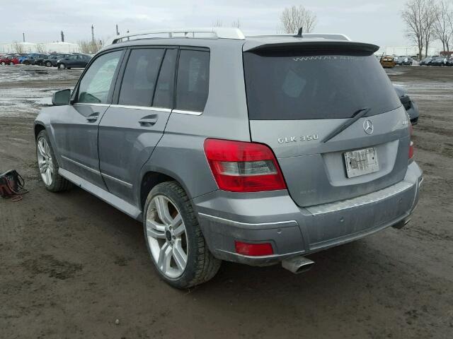 WDCGG8HB2AF485751 - 2010 MERCEDES-BENZ GLK 350 4M GRAY photo 3