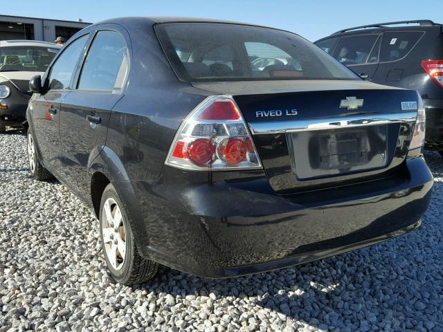 KL1TD56668B054579 - 2008 CHEVROLET AVEO BASE Qara foto 3