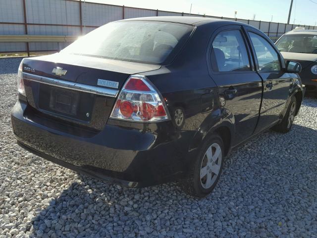 KL1TD56668B054579 - 2008 CHEVROLET AVEO BASE BLACK photo 4