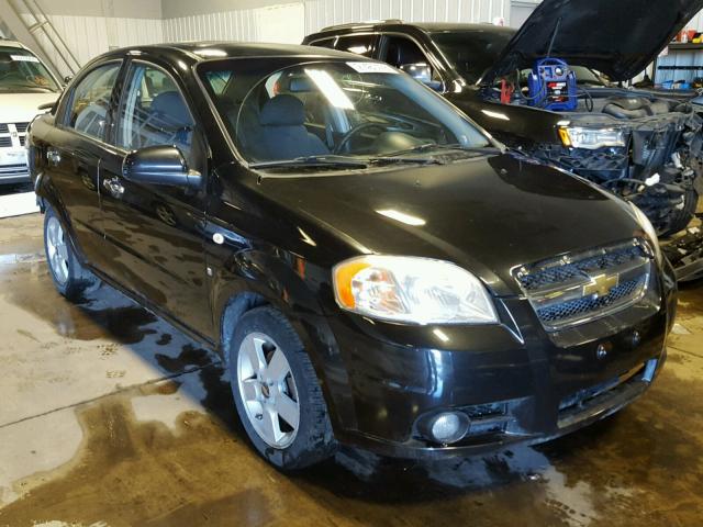 KL1TG56678B161020 - 2008 CHEVROLET AVEO LT BLACK photo 1