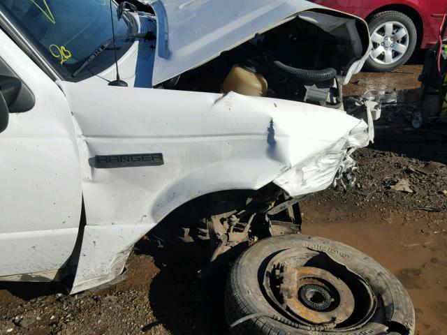 1FTYR10D59PA49152 - 2009 FORD RANGER WHITE photo 9