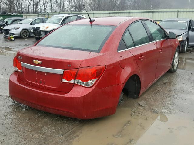 1G1PF5S94B7226227 - 2011 CHEVROLET CRUZE LT BURGUNDY photo 4