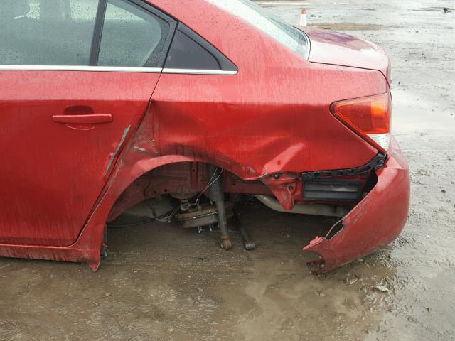 1G1PF5S94B7226227 - 2011 CHEVROLET CRUZE LT BURGUNDY photo 9