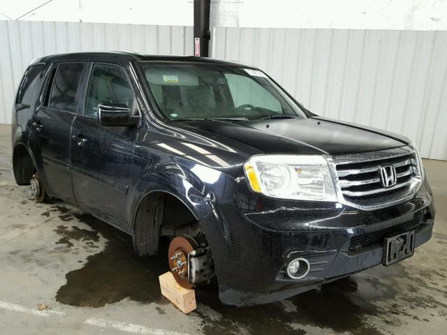 5FNYF4H55EB002229 - 2014 HONDA PILOT EXL BLACK photo 1