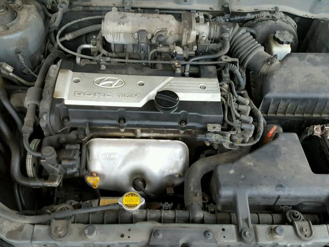 KMHCG45C45U580318 - 2005 HYUNDAI ACCENT GL GRAY photo 7