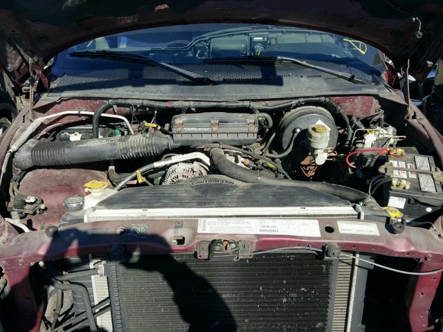 1B7HF13Z3YJ153088 - 2000 DODGE RAM 1500 MAROON photo 7