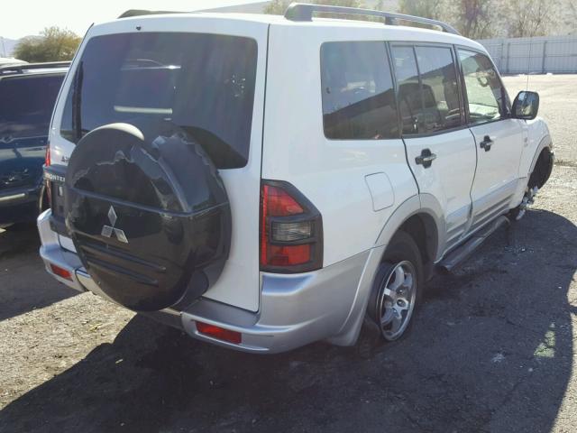 JA4MW31R21J039760 - 2001 MITSUBISHI MONTERO XL WHITE photo 4