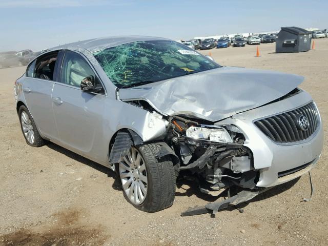 2G4GR5EKXC9109079 - 2012 BUICK REGAL SILVER photo 1