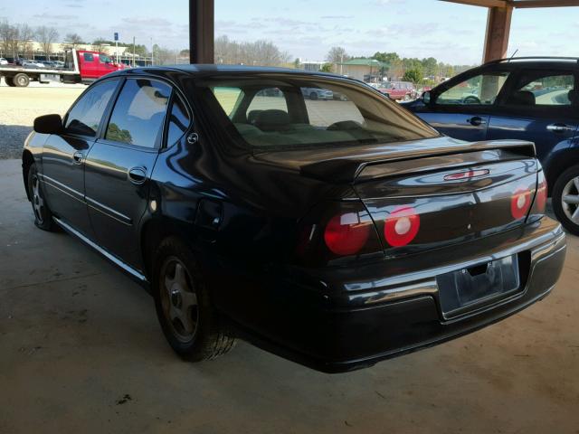 2G1WF52E949352335 - 2004 CHEVROLET IMPALA BLACK photo 3