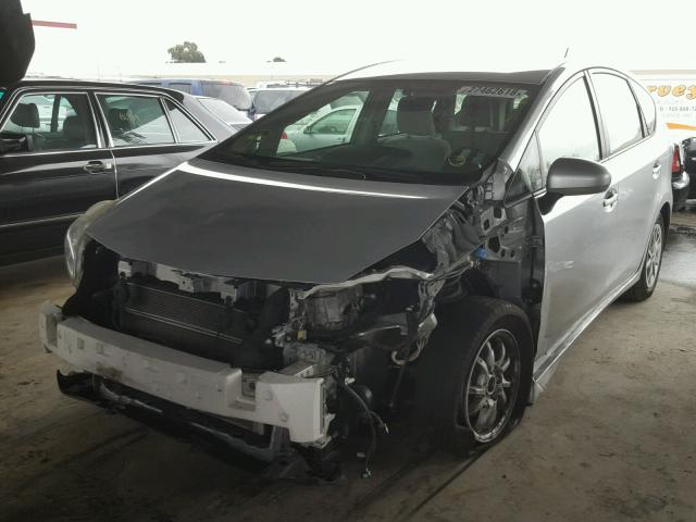 JTDZN3EU3C3131836 - 2012 TOYOTA PRIUS V SILVER photo 2