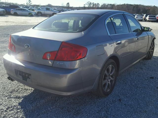 JNKCV51E15M219019 - 2005 INFINITI G35 GRAY photo 4