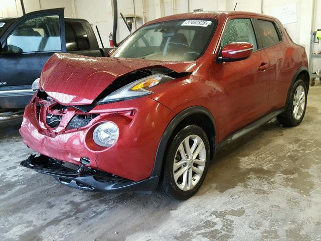 JN8AF5MR4GT608786 - 2016 NISSAN JUKE S RED photo 2