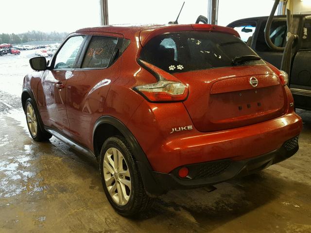 JN8AF5MR4GT608786 - 2016 NISSAN JUKE S RED photo 3