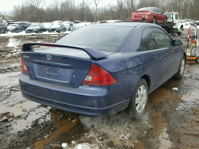 1HGEM229X2L058962 - 2002 HONDA CIVIC EX BLUE photo 4