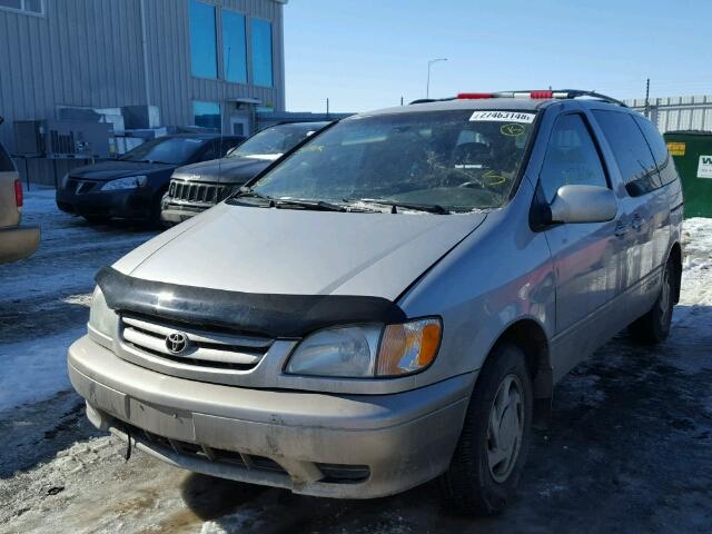 4T3ZF13C63U514548 - 2003 TOYOTA SIENNA LE GRAY photo 2