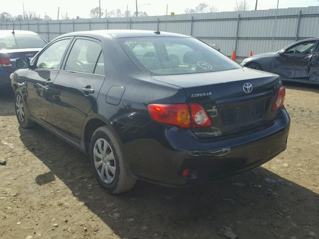 JTDBL40E899060989 - 2009 TOYOTA COROLLA BA BLACK photo 3