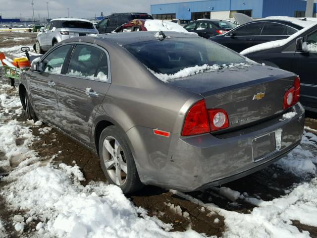 1G1ZC5E09CF139218 - 2012 CHEVROLET MALIBU 1LT BROWN photo 3