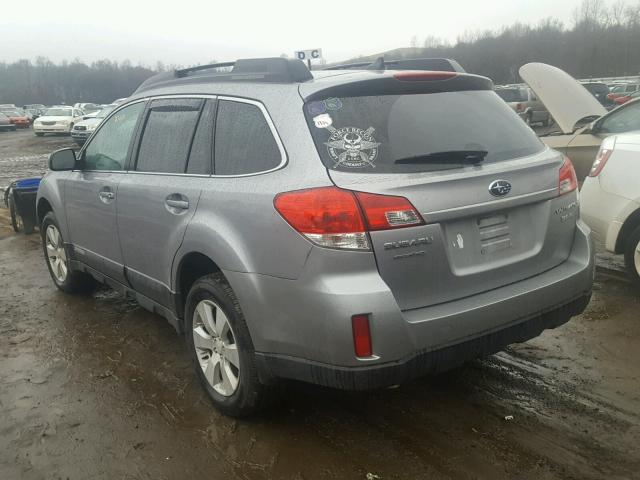 4S4BRDJC7B2347892 - 2011 SUBARU OUTBACK 3. SILVER photo 3