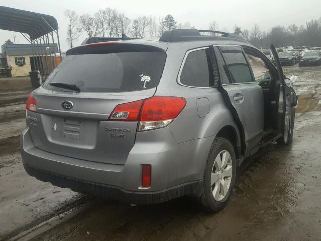 4S4BRDJC7B2347892 - 2011 SUBARU OUTBACK 3. SILVER photo 4