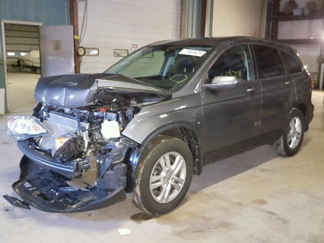 5J6RE4H75BL041138 - 2011 HONDA CR-V EXL GRAY photo 2