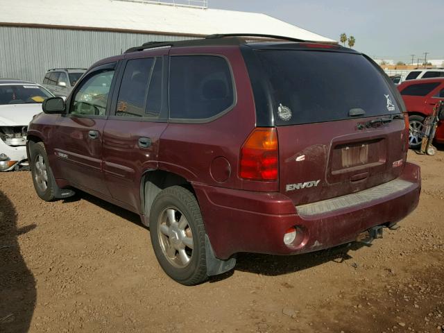 1GKDT13S452100677 - 2005 GMC ENVOY BURGUNDY photo 3