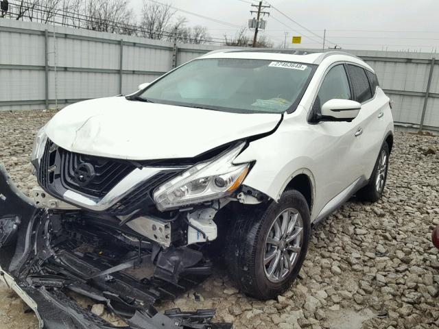 5N1AZ2MH9GN152860 - 2016 NISSAN MURANO S WHITE photo 2