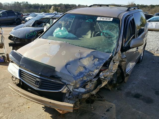 2HKRL18611H520225 - 2001 HONDA ODYSSEY EX BROWN photo 2