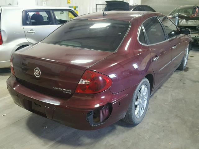 2G4WE587461269265 - 2006 BUICK LACROSSE C MAROON photo 4