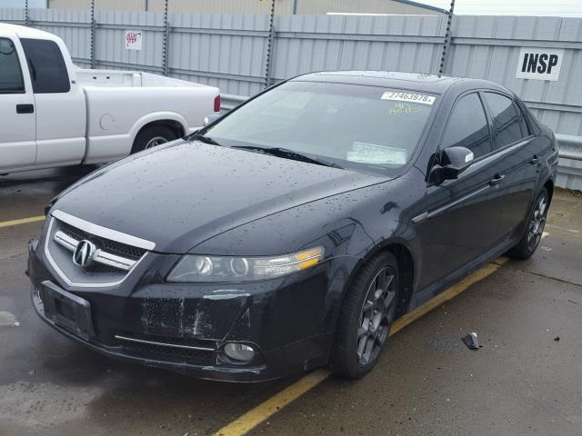 19UUA76577A009049 - 2007 ACURA TL TYPE S BLACK photo 2