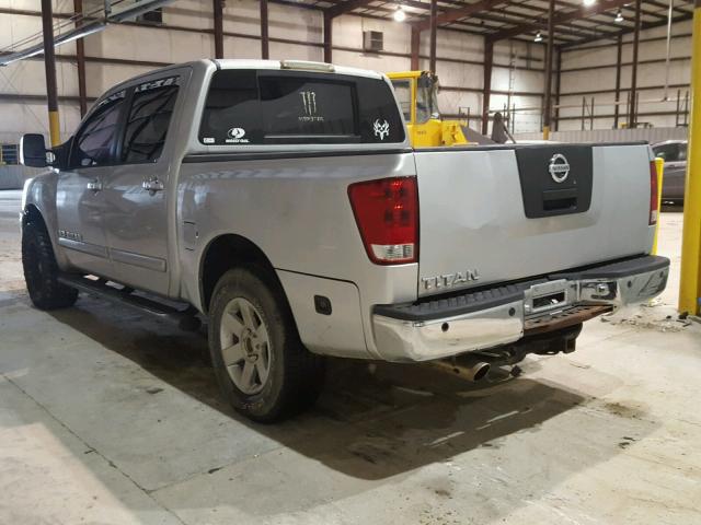 1N6AA07B55N508447 - 2005 NISSAN TITAN XE GRAY photo 3