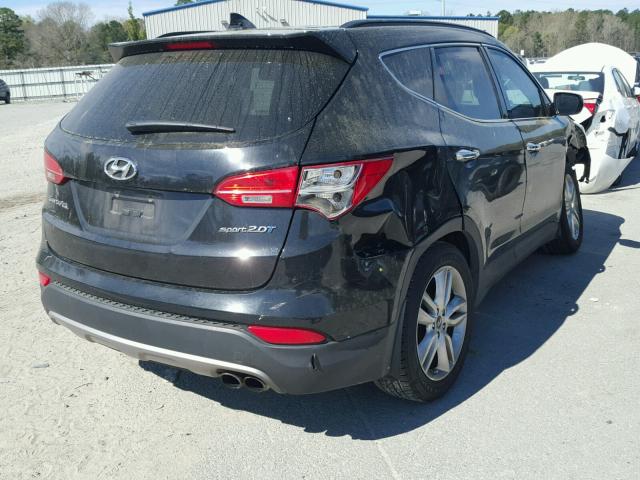 5XYZU3LAXDG004932 - 2013 HYUNDAI SANTA FE S BLACK photo 4