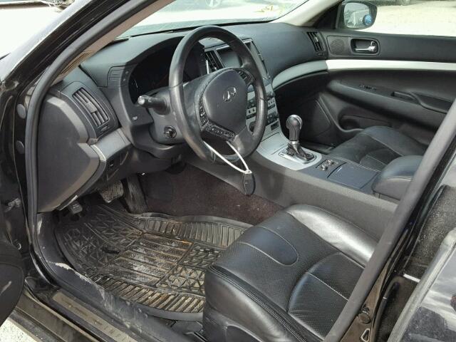 JNKCV61E89M305875 - 2009 INFINITI G37 BASE BLACK photo 9