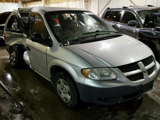 1D4GP253X3B111367 - 2003 DODGE CARAVAN SE SILVER photo 1