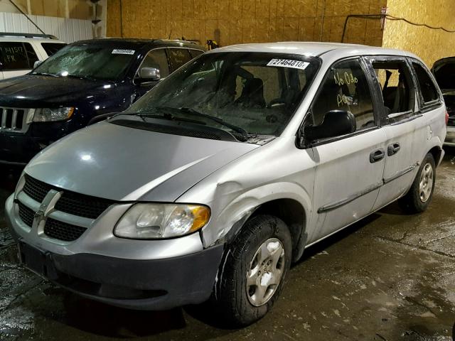 1D4GP253X3B111367 - 2003 DODGE CARAVAN SE SILVER photo 2