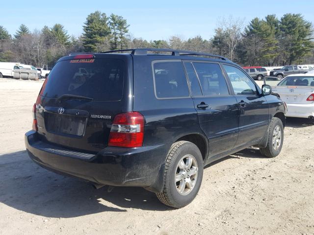 JTEEP21A340038022 - 2004 TOYOTA HIGHLANDER BLACK photo 4